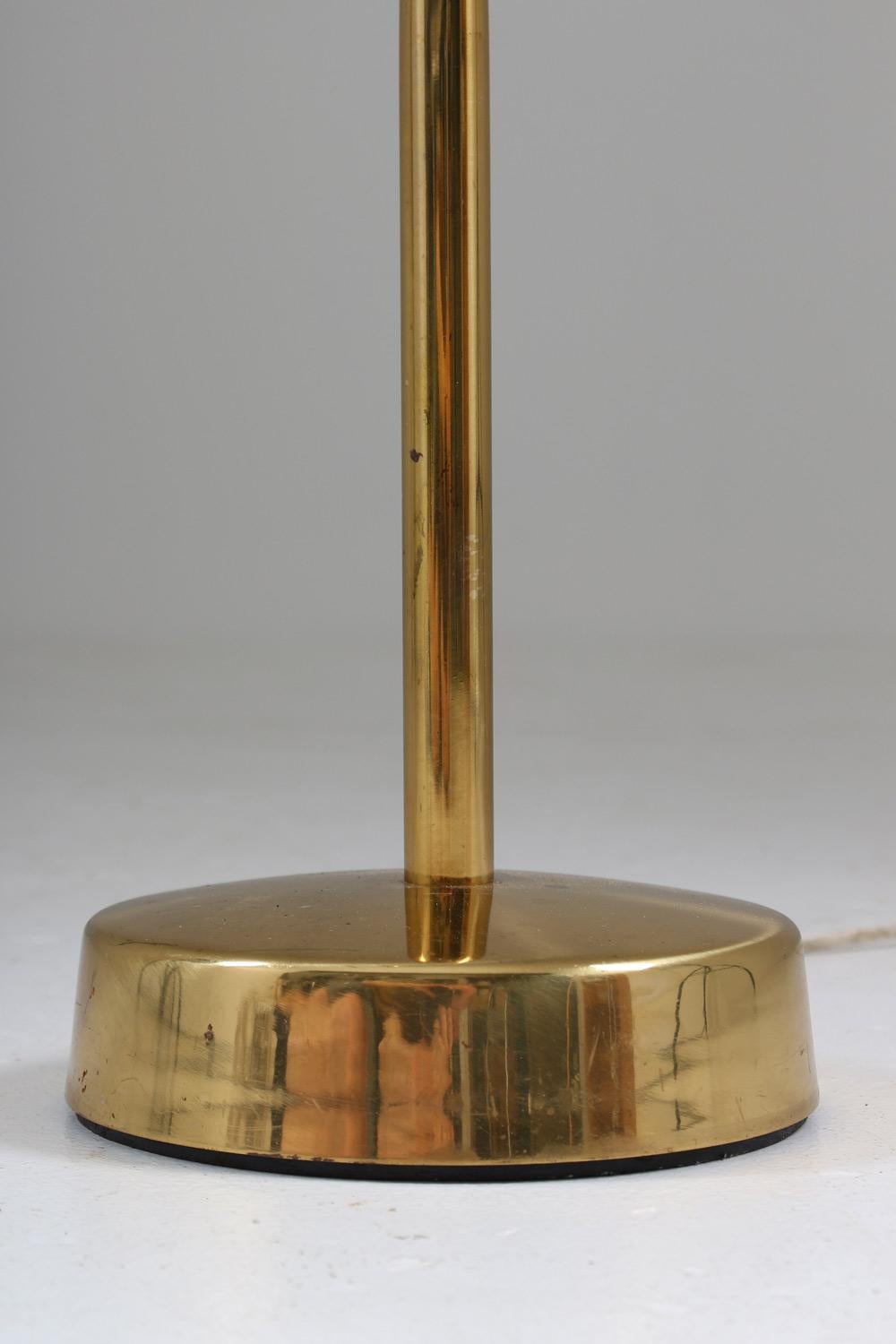 Swedish Modern Midcentury Floor Lamp in Brass by ASEA, 1960s 5
