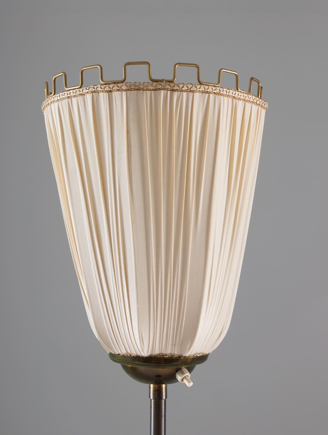 Scandinavian Modern Swedish Modern Midcentury Uplight Floor Lamp in Brass, 1940s