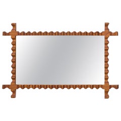 Swedish Modern Mirror in Elm