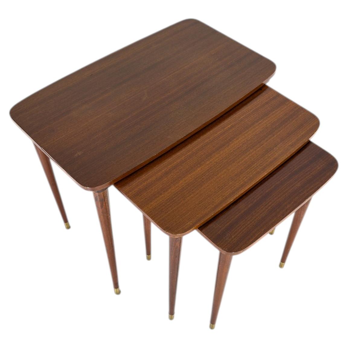 Swedish Modern Nesting Tables, Sandvik 1957 For Sale