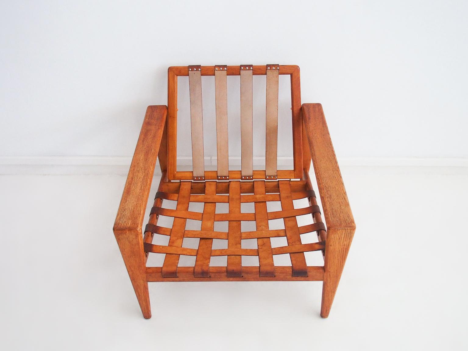 Sillón moderno sueco de roble Bodö de Svante Skogh en venta 2