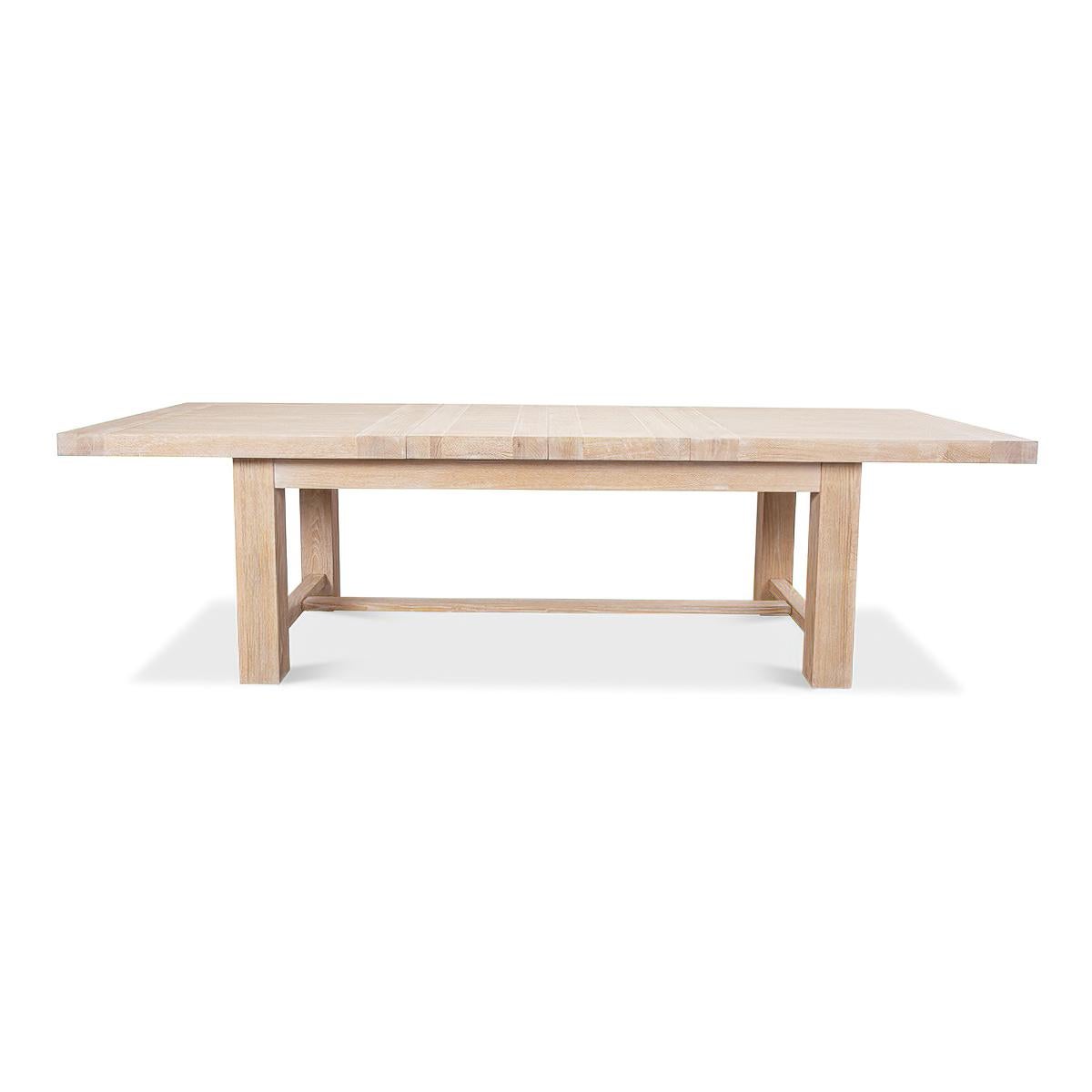 Swedish Modern Oak Extension Dining Table In New Condition For Sale In Westwood, NJ