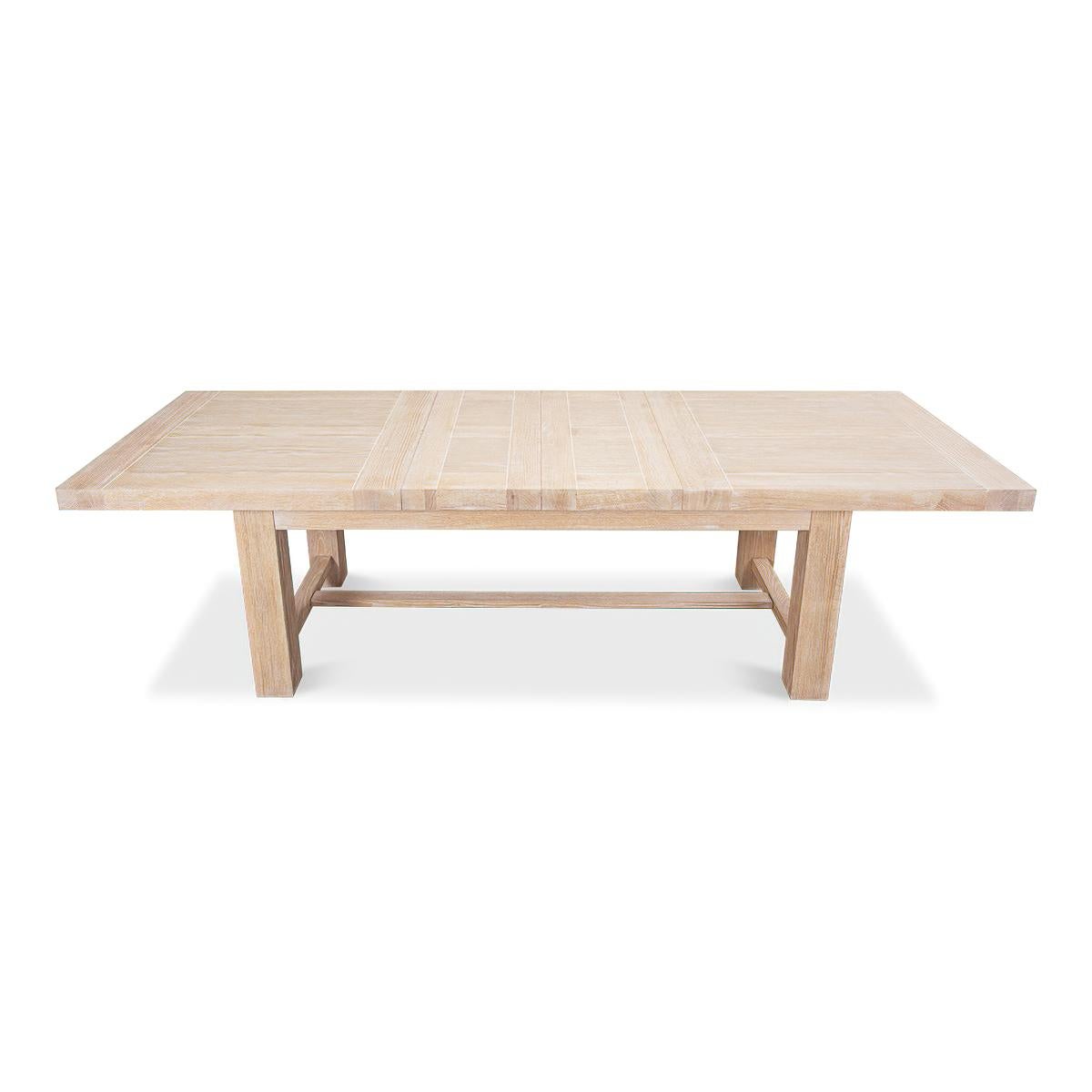 Contemporary Swedish Modern Oak Extension Dining Table For Sale