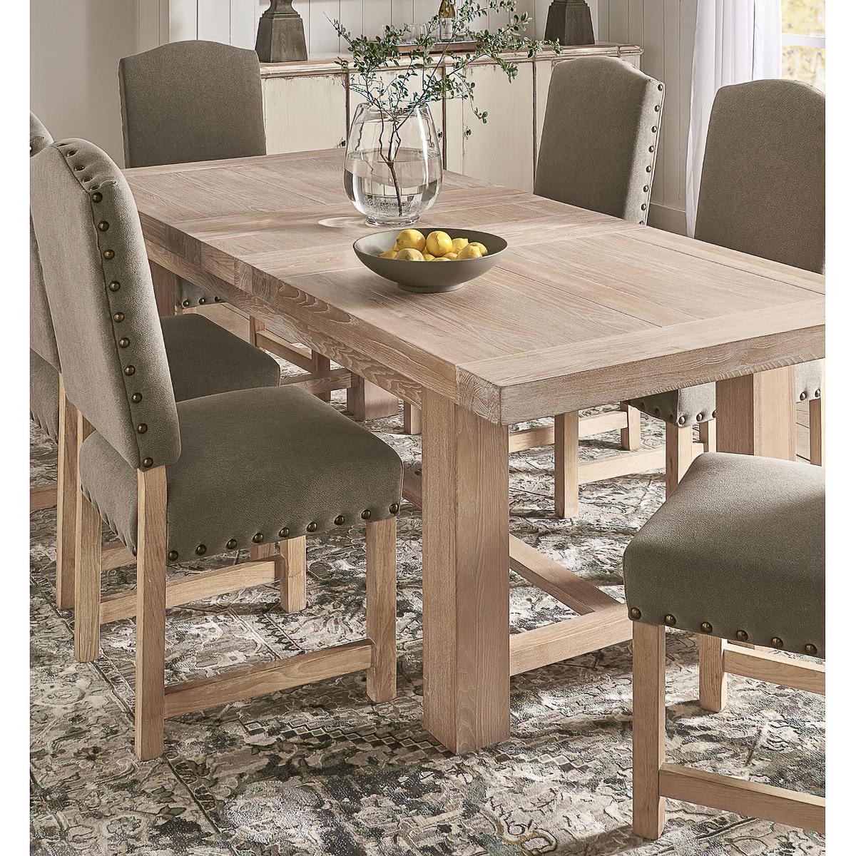 Chêne Table de salle à manger à rallonge en chêne suédois moderne en vente