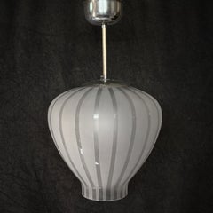 Swedish Modern Onion pendant lamp attributed to Harald Notini, Böhlmarks, 1930s