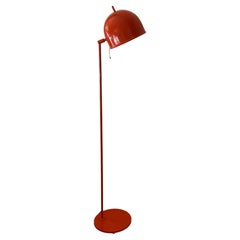 Swedish Modern Orange Floor Lamp G-075 by Bergboms, 1960s.