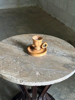 Portacandele svedese moderno in pino organico