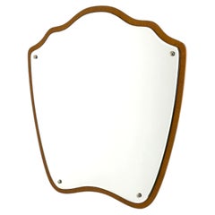 Swedish Modern Organic Shaped Wall Mirror in Teak, Sweden, 1950s