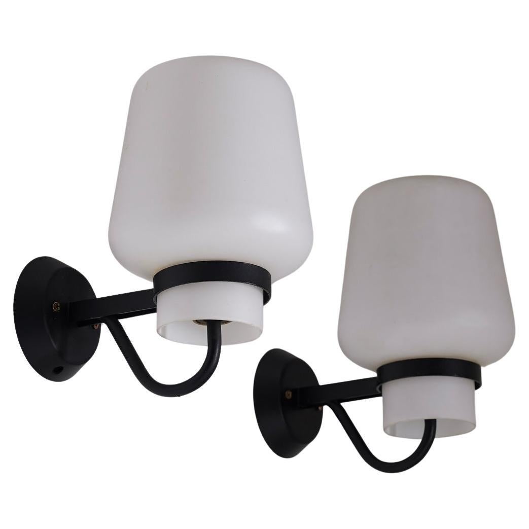 Swedish Modern Outdoor Wall Lamps by ASEA For Sale