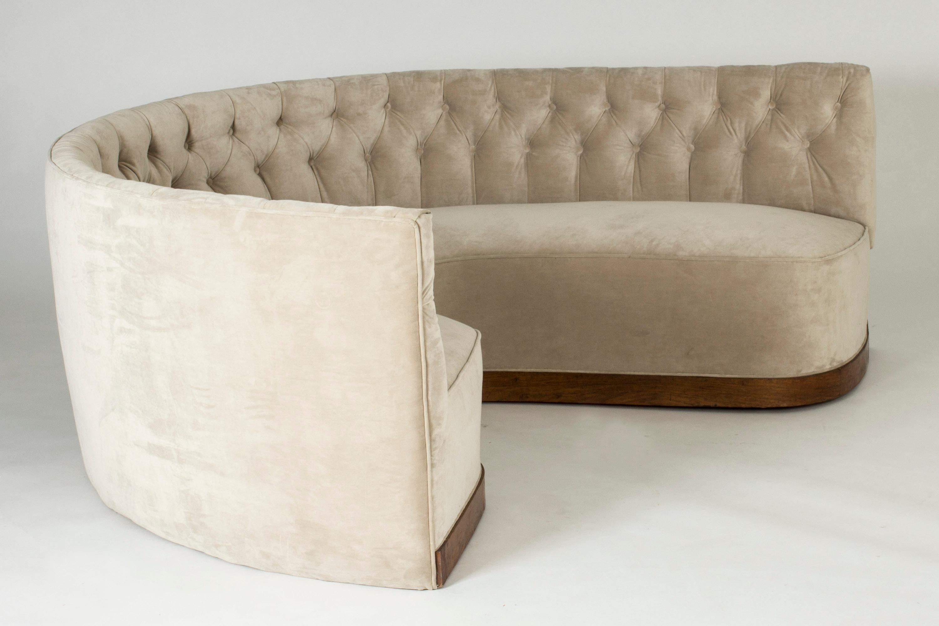 Mid-20th Century Swedish Modern Oversized Sofa, Sweden, 1930s For Sale