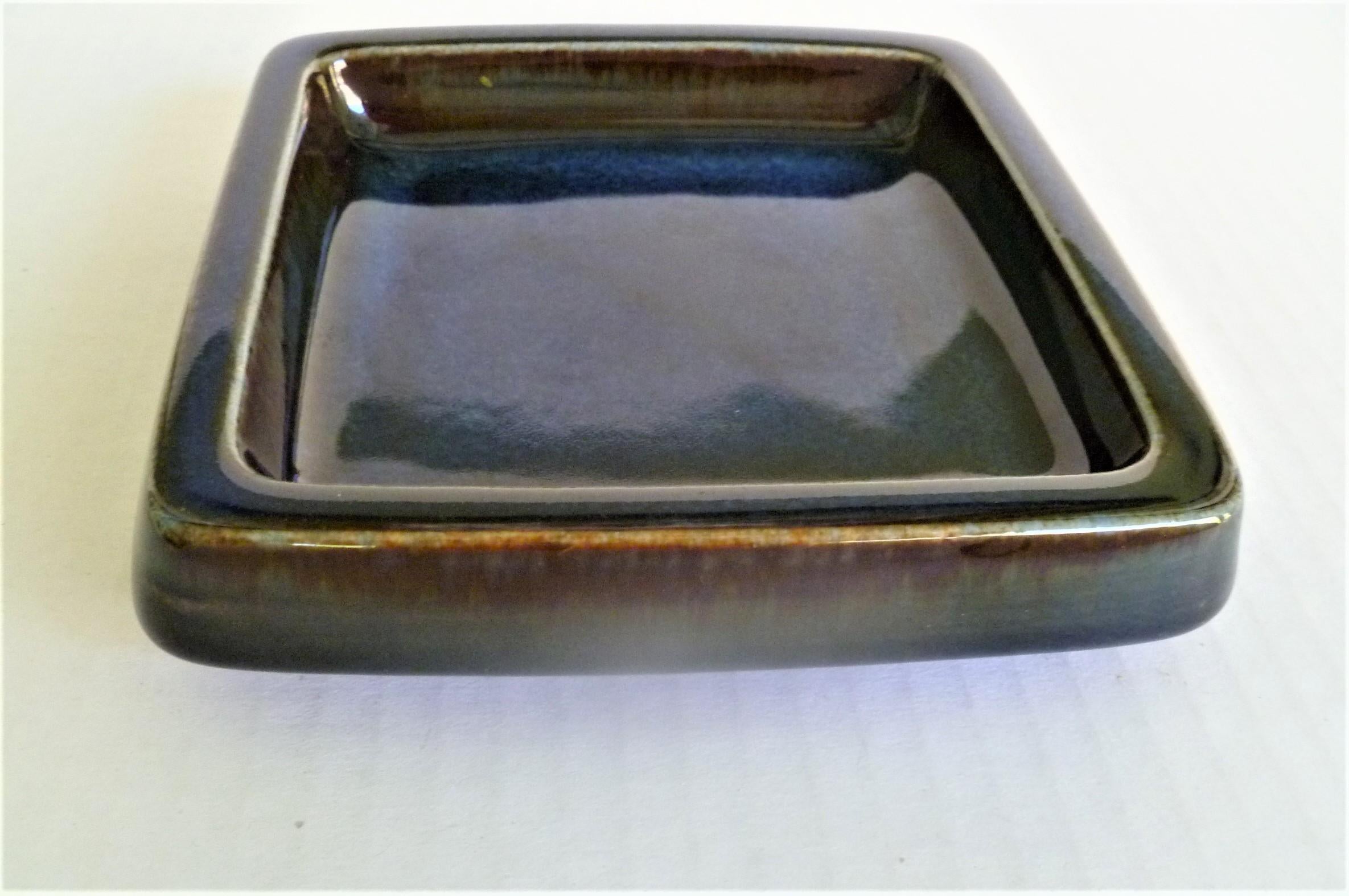 Late 20th Century Swedish Modern Pair of Lagun 3 Stoneware Bowls for Gustavberg by Sven Jonson