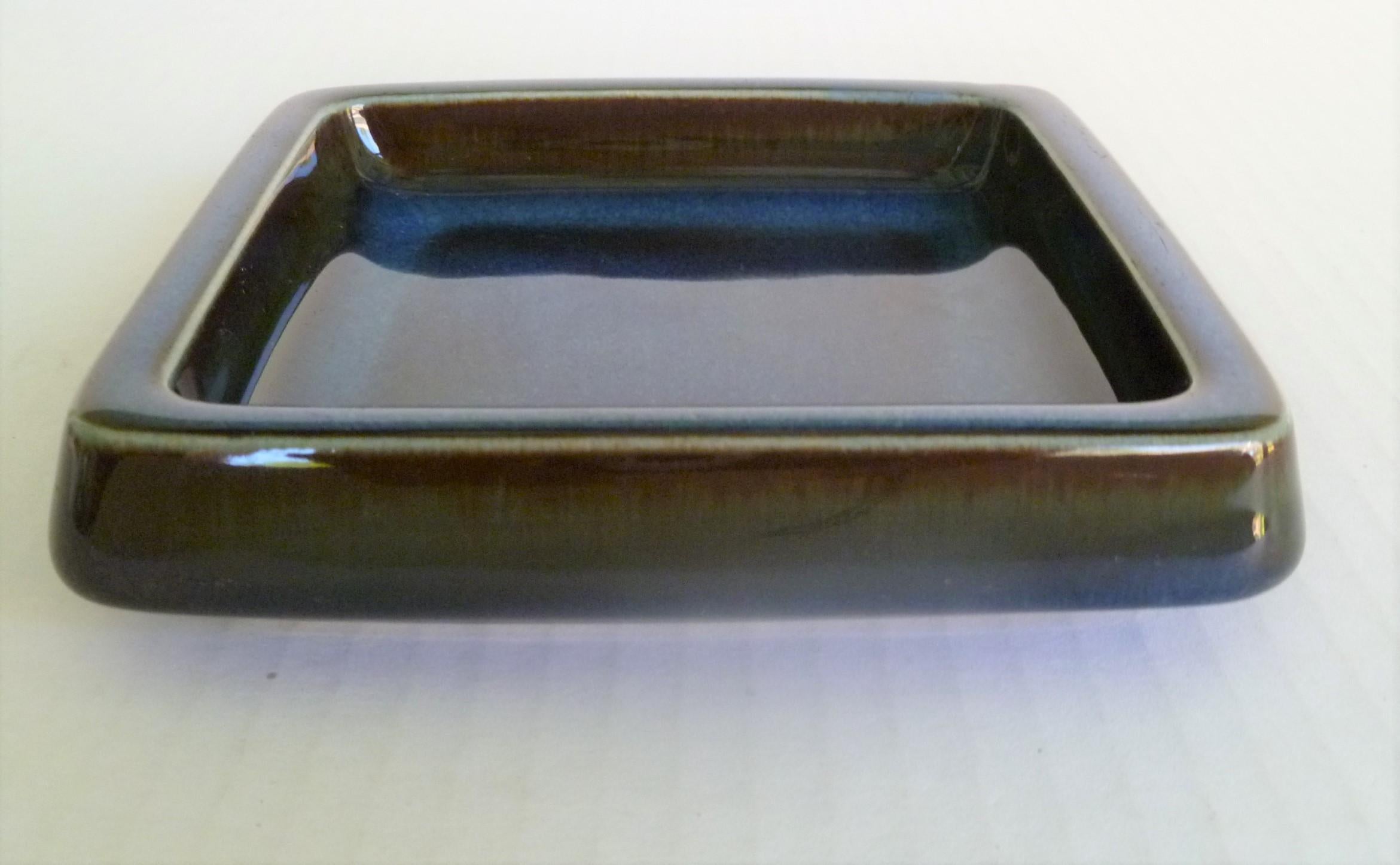 Ceramic Swedish Modern Pair of Lagun 3 Stoneware Bowls for Gustavberg by Sven Jonson