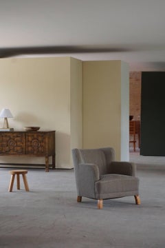 Swedish Modern Pair of Lounge Chairs by Boet, Attributed to Otto Schulz, 1940s