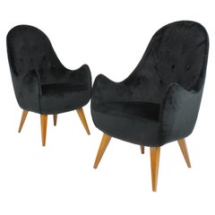 Swedish Modern, Pair of Mid-20th Century Easy Chairs