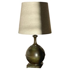 Swedish Modern Patinated Bronze Table Lamp by GAB Guldsmedsaktiebolaget, 1930s