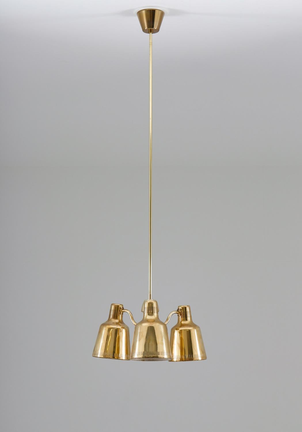 Mid-Century Modern Swedish Modern Pendant in Brass For Sale
