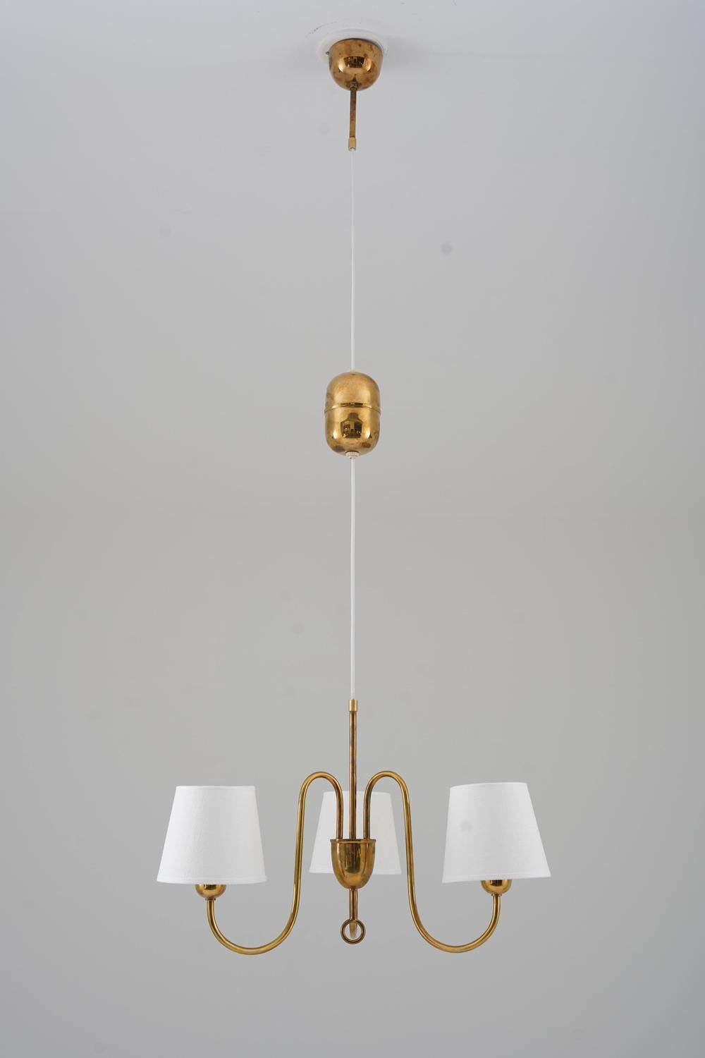 Mid-Century Modern Swedish Modern Pendant in Brass