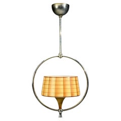 Swedish Modern, Pendant Light, Glass, Metal, Sweden, 1930s