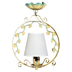 Swedish Modern, Pendant Light, Painted Metal, Sweden, 1950s