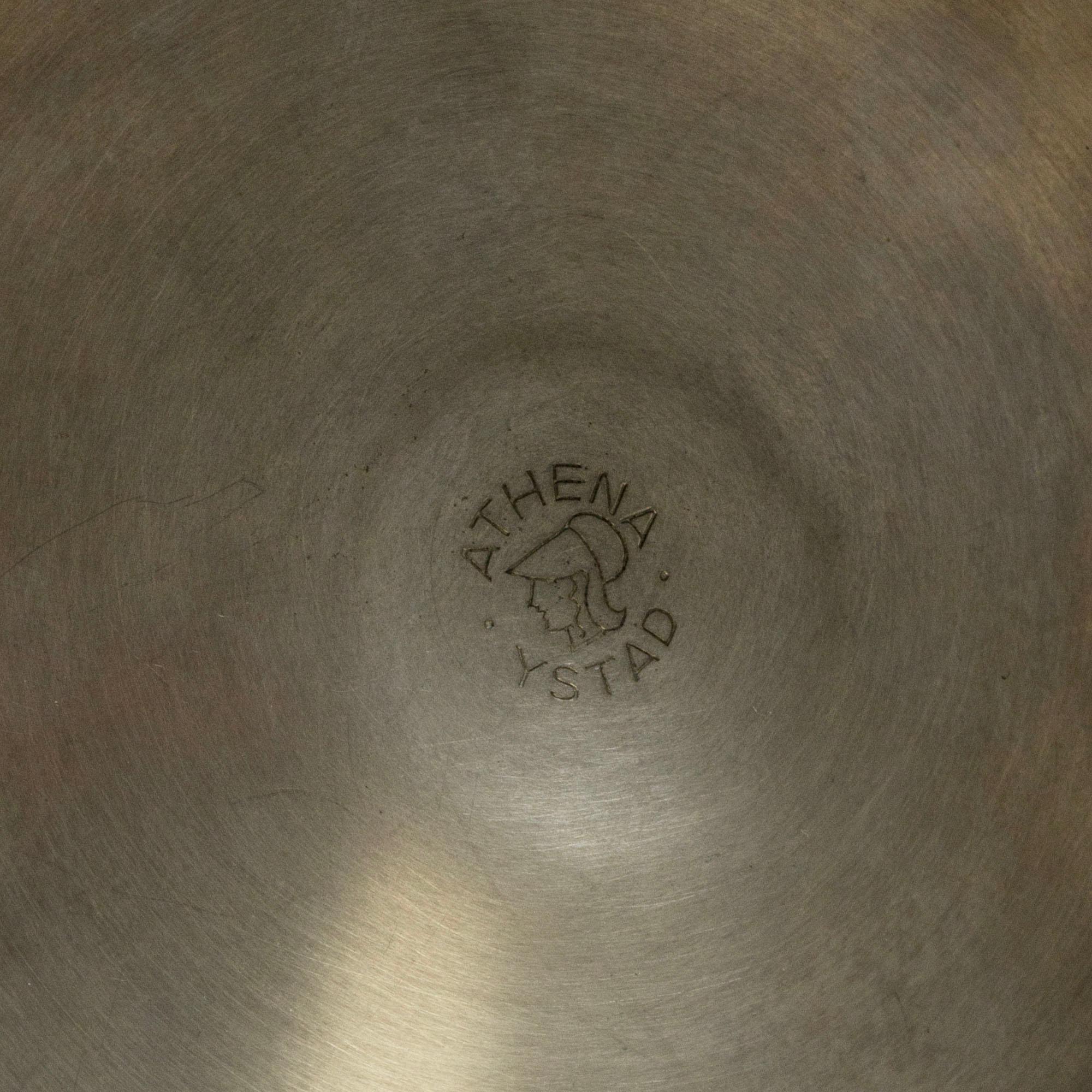 Peltro Vaso moderno svedese in peltro, Athena Ystad, Svezia, anni '30 in vendita
