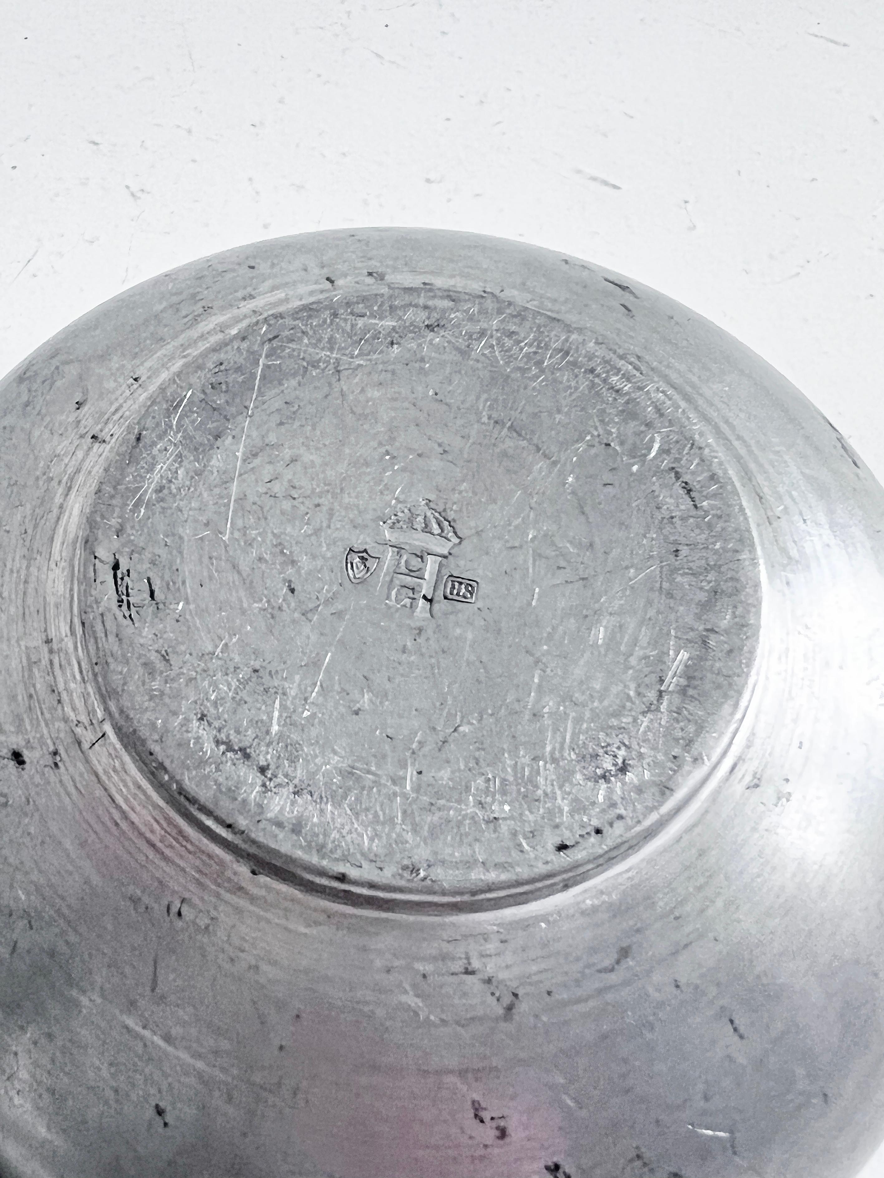 Swedish Modern Pewter Jar by C.G. Hallberg, 1934 5