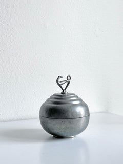 Schwedisches modernes Zinngefäß von C.G. Hallberg, 1934