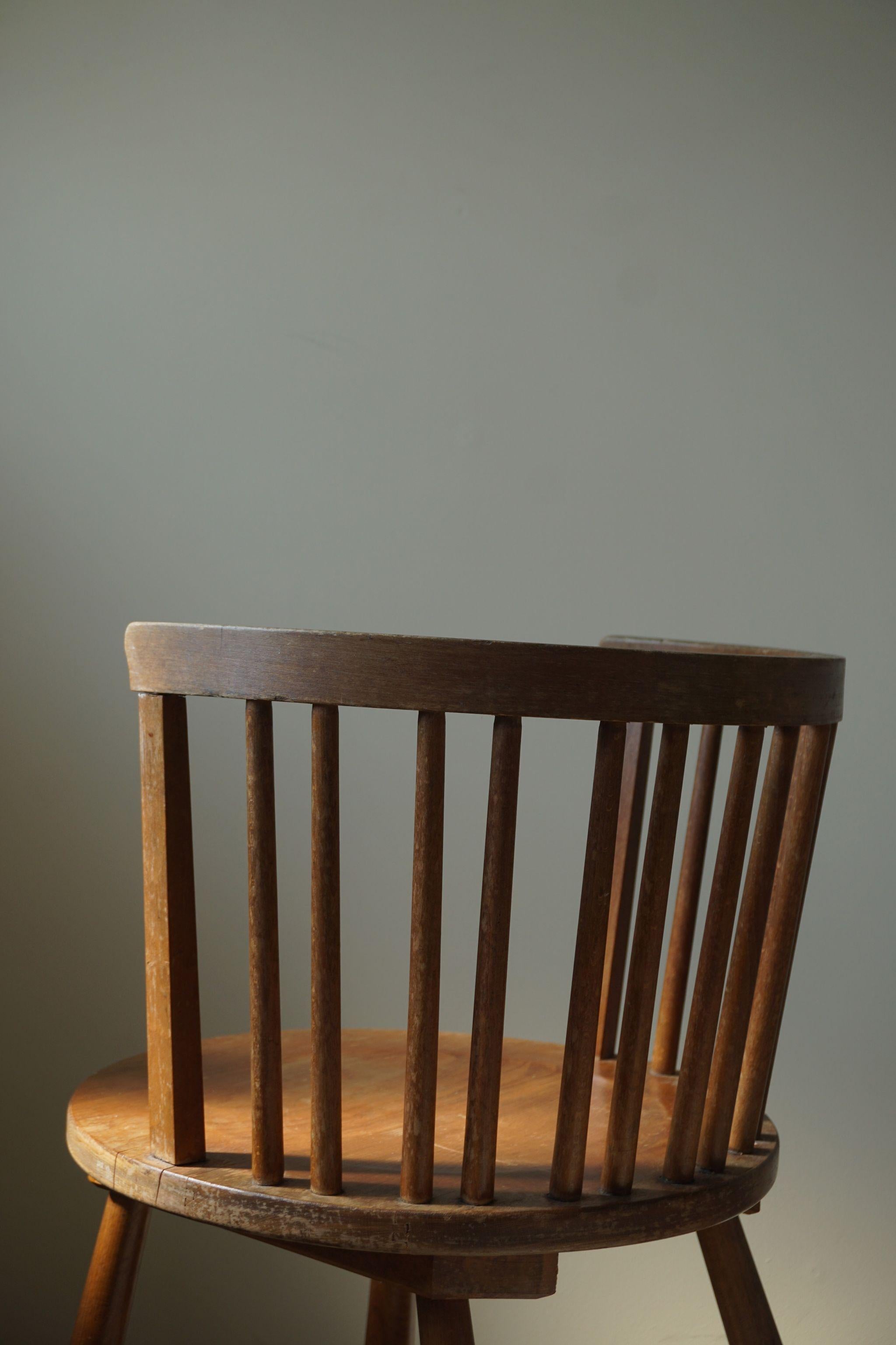 Swedish Modern Pine Armchair in the Style of Axel Einar Hjorth, 1930s 7