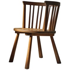 Swedish Modern Pine Armchair in the Style of Axel Einar Hjorth, 1930s