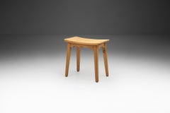 Swedish Modern Pine Stool, Sweden 1940s