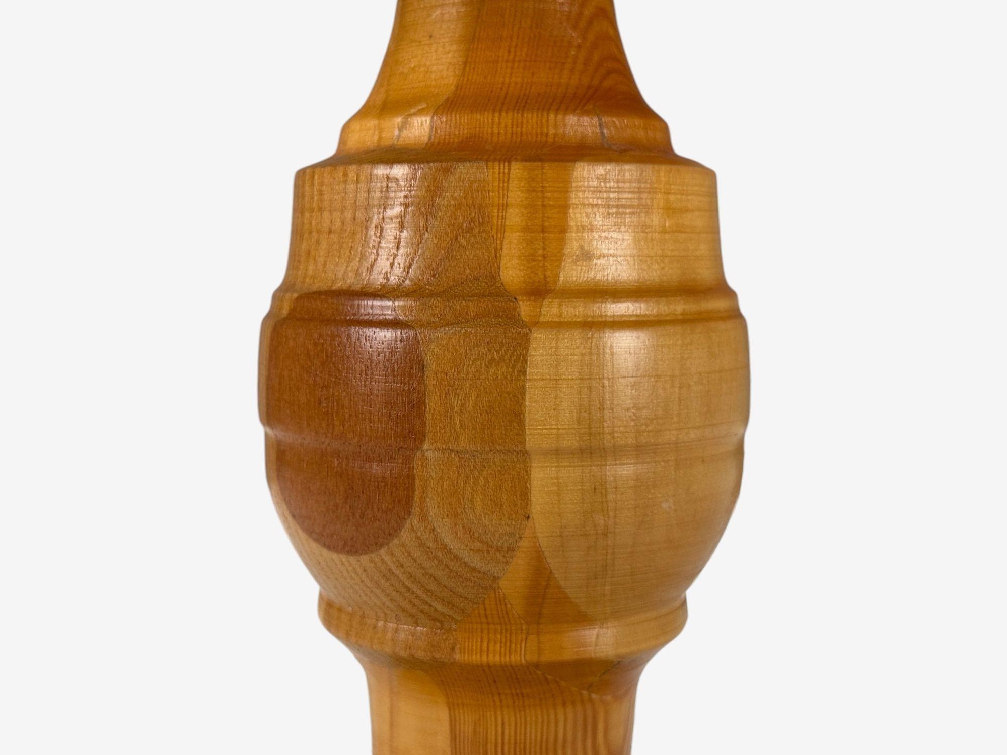 Swedish Modern, Pine, Table Lamp, Sweden, 1960s For Sale 3