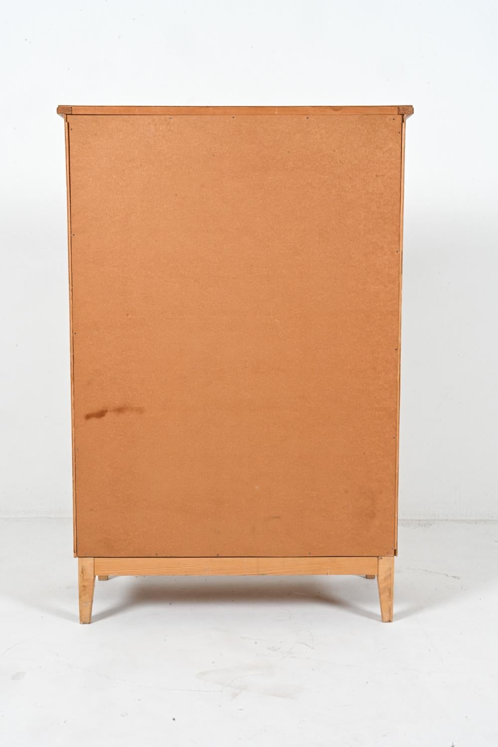Swedish Modern Pine Tall Chest of Drawers, c. 1960's For Sale 7