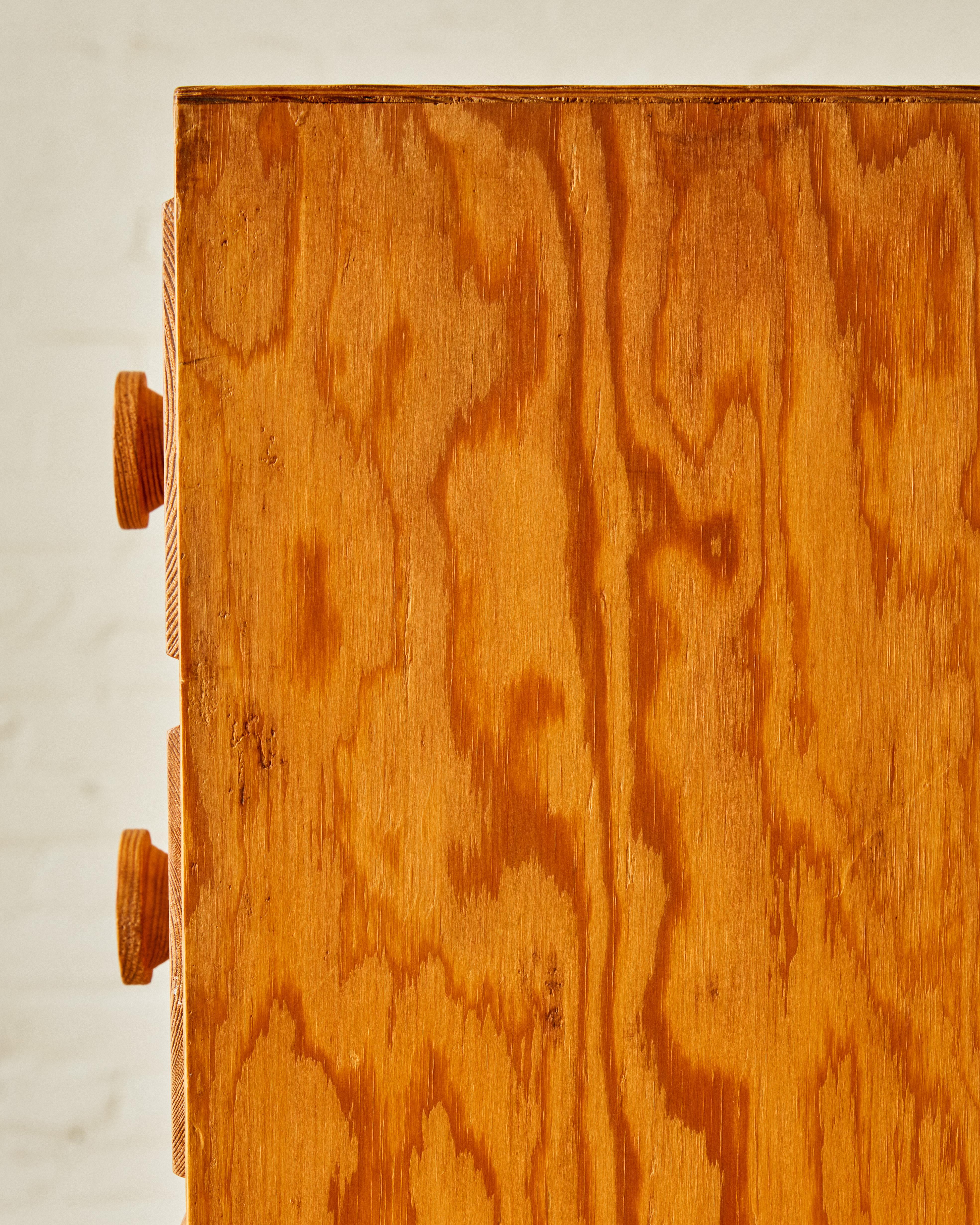 Swedish Modern Pine Tallboy 1