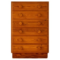 Swedish Modern Pine Tallboy
