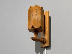 Swedish Modern, Pine, Wall Sconce, Sweden, 1970s