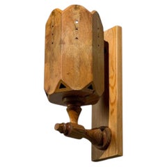 Swedish Modern, Pine, Wall Sconce, Sweden, 1970s