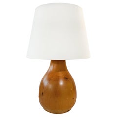 Swedish Modern Pinewood Table Lamp