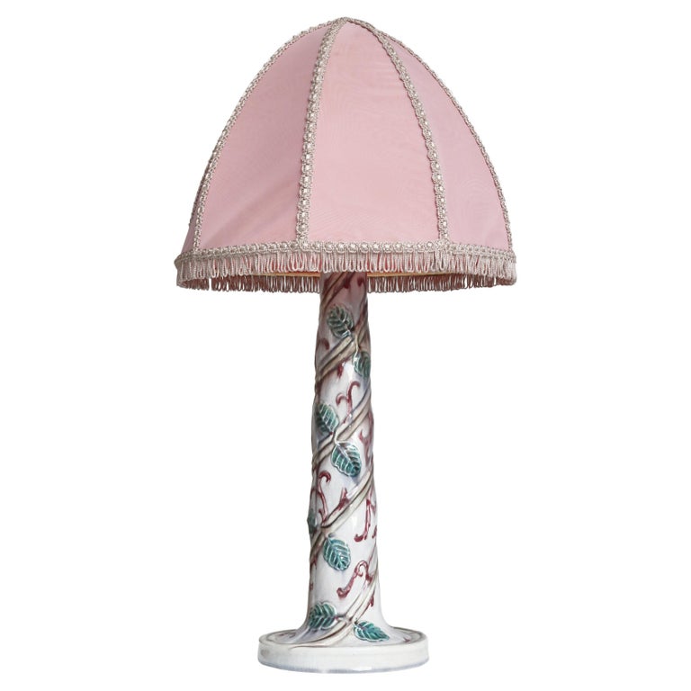 Louise Adelborg for Rörstrand porcelain table lamp, 1920s, offered by Helmer Design & Antik