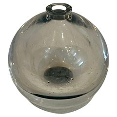 Swedish Modern Rare Bud Vase By Edward Hald for Orrefors Signed Early Production