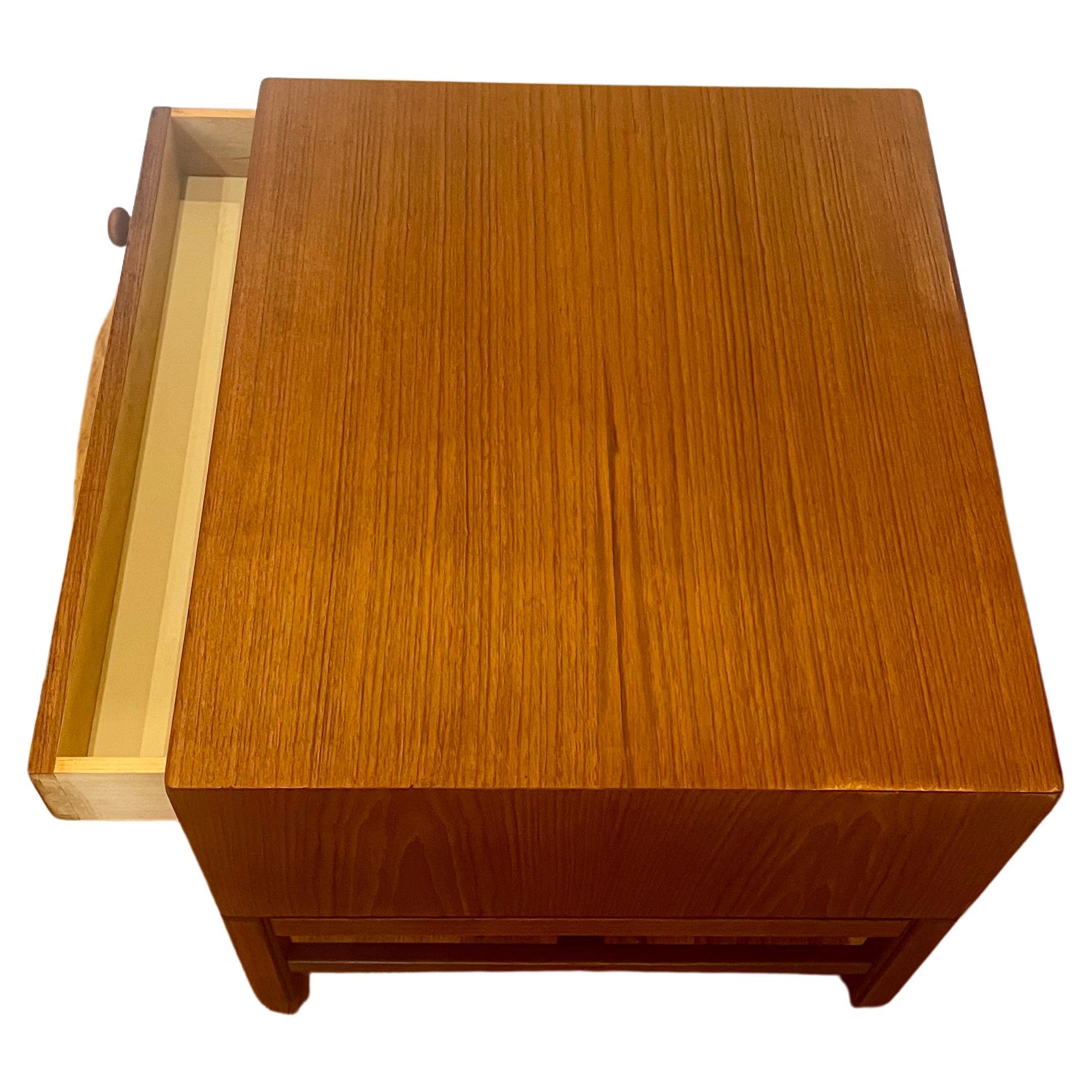 Swedish Modern Rare Teak Small Cabinet Designed by Engstrom & Myrstrand  In Good Condition For Sale In San Diego, CA