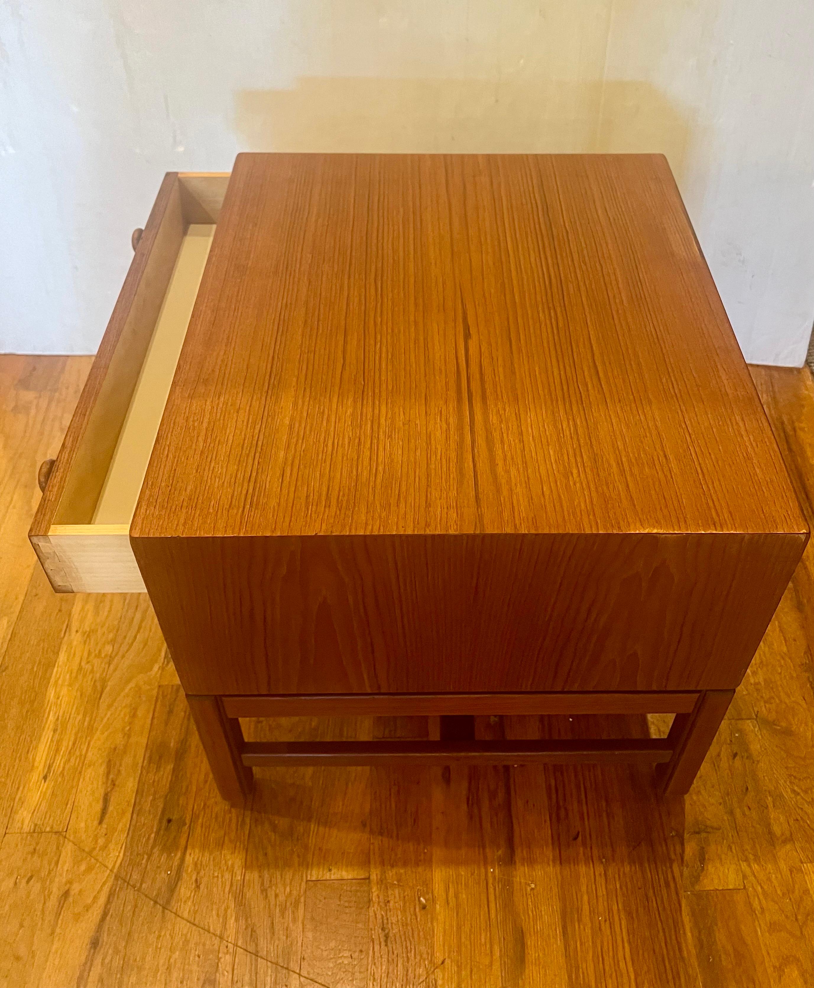 20th Century Swedish Modern Rare Teak Small Cabinet Designed by Engstrom & Myrstrand  For Sale