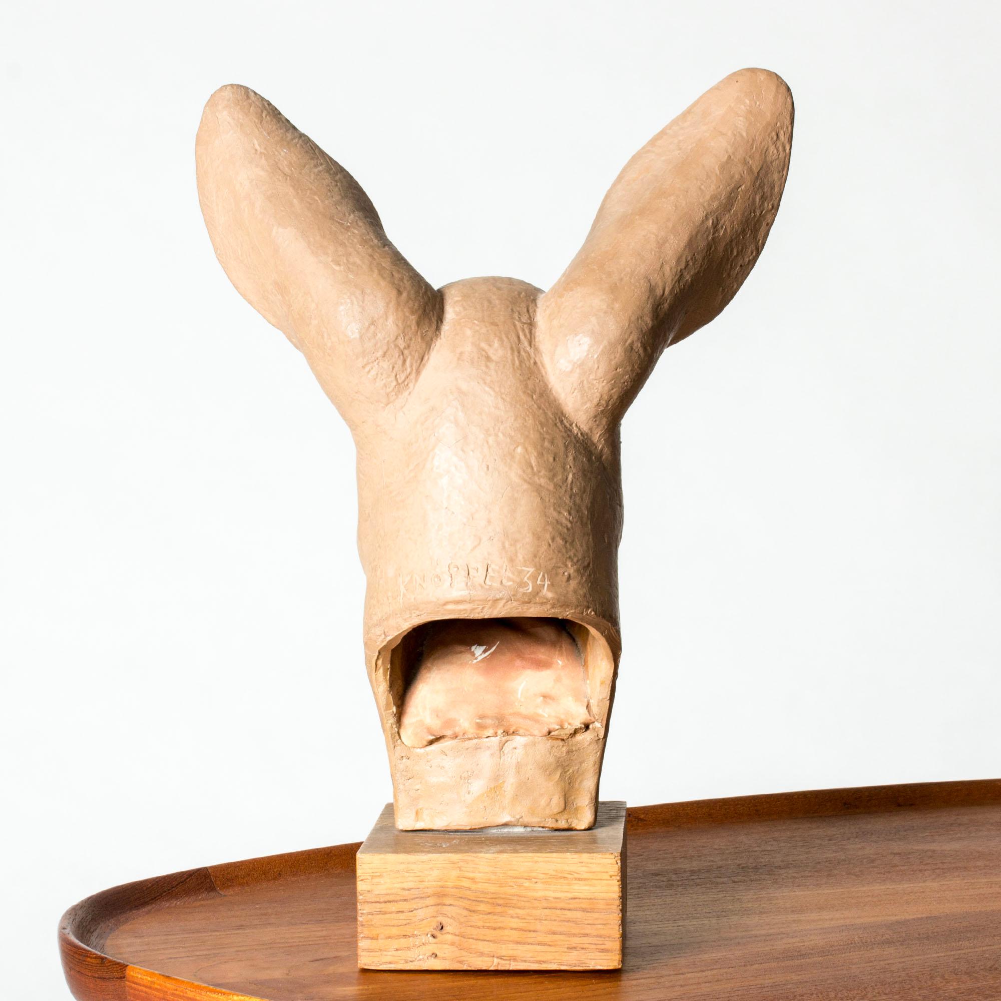 Sculpture moderne suédoise en forme de chevreuil par Arvid Knöppel, Suède, 1934 Bon état - En vente à Stockholm, SE
