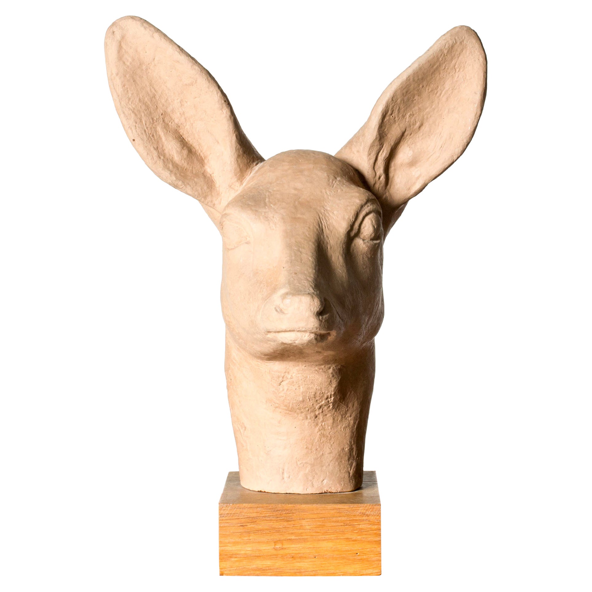 Swedish Modern Roe Deer Sculpture by Arvid Knöppel, Sweden, 1934