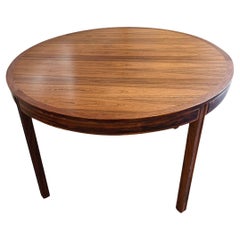 Swedish Modern Rosewood Extendable Dining Table by Bertil Fridhagen