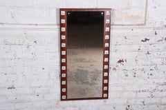 Swedish Modern Rosewood Framed Wall Mirror by Erik Höglund for Eriksmålaglas