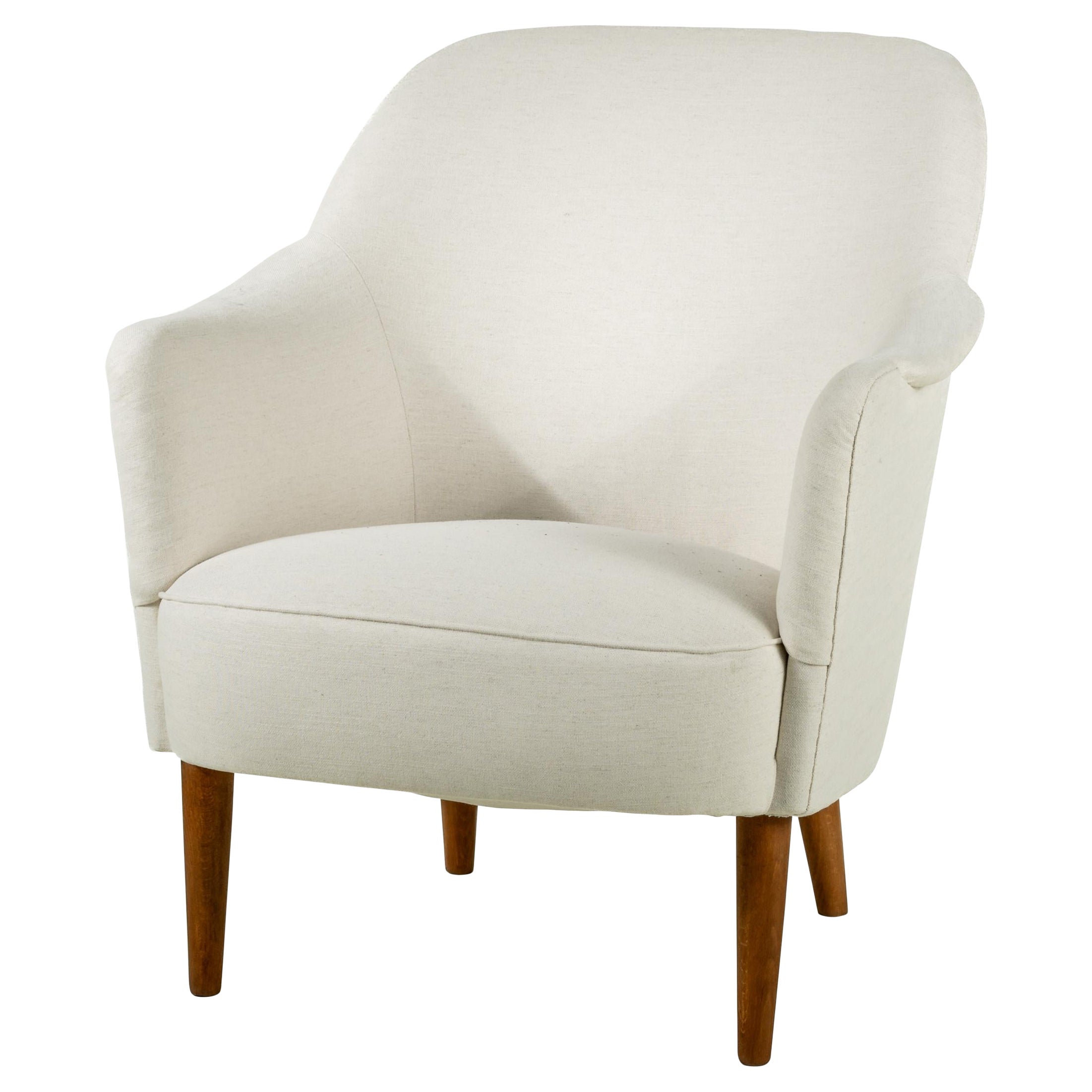 Fauteuil suédois moderne Samsas par Carl Malmsten 1950's