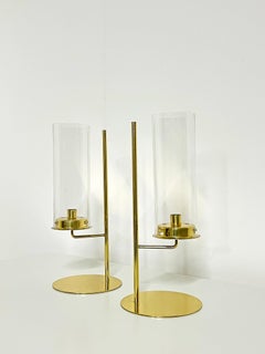 Swedish Modern Set of 2 Candle Holders by Hans-Agne Jakobsson Model L 191