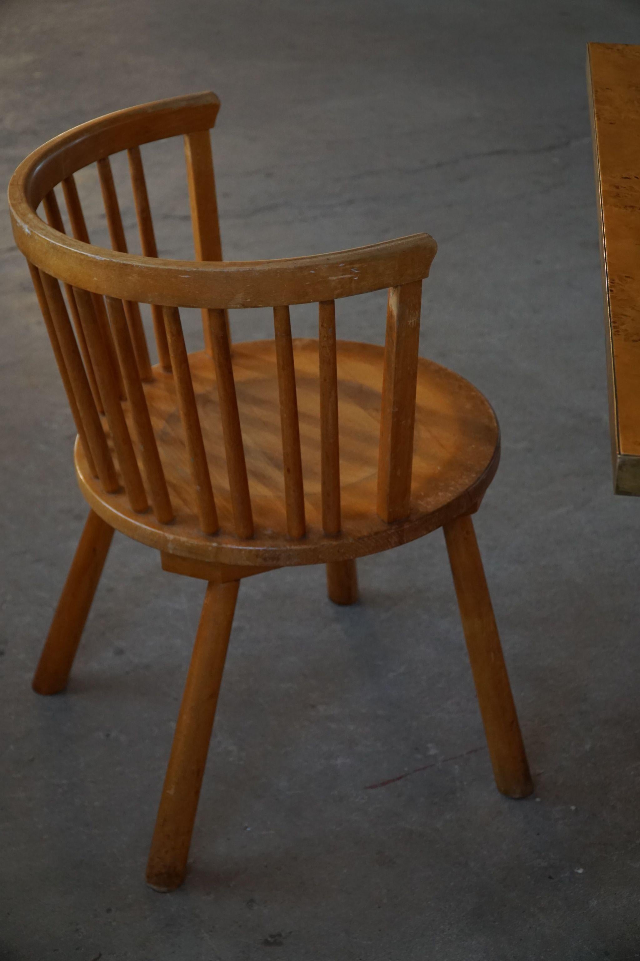 Swedish Modern Set of 4 Armchairs in the Style of Axel Einar Hjorth, 1930s For Sale 7