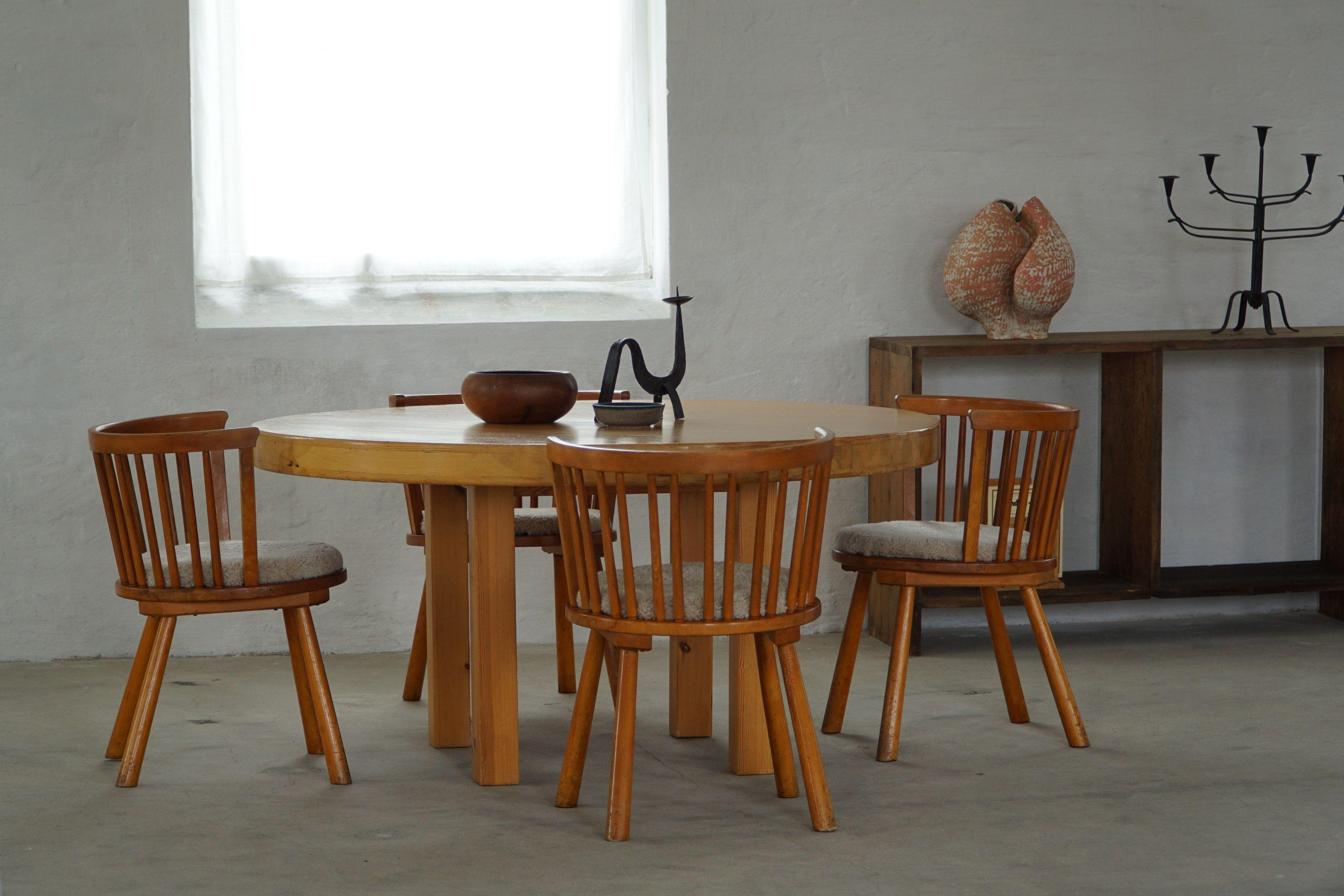Ensemble de 4 fauteuils modernes suédois dans le style d'Axel Einar Hjorth, années 1930 en vente 8