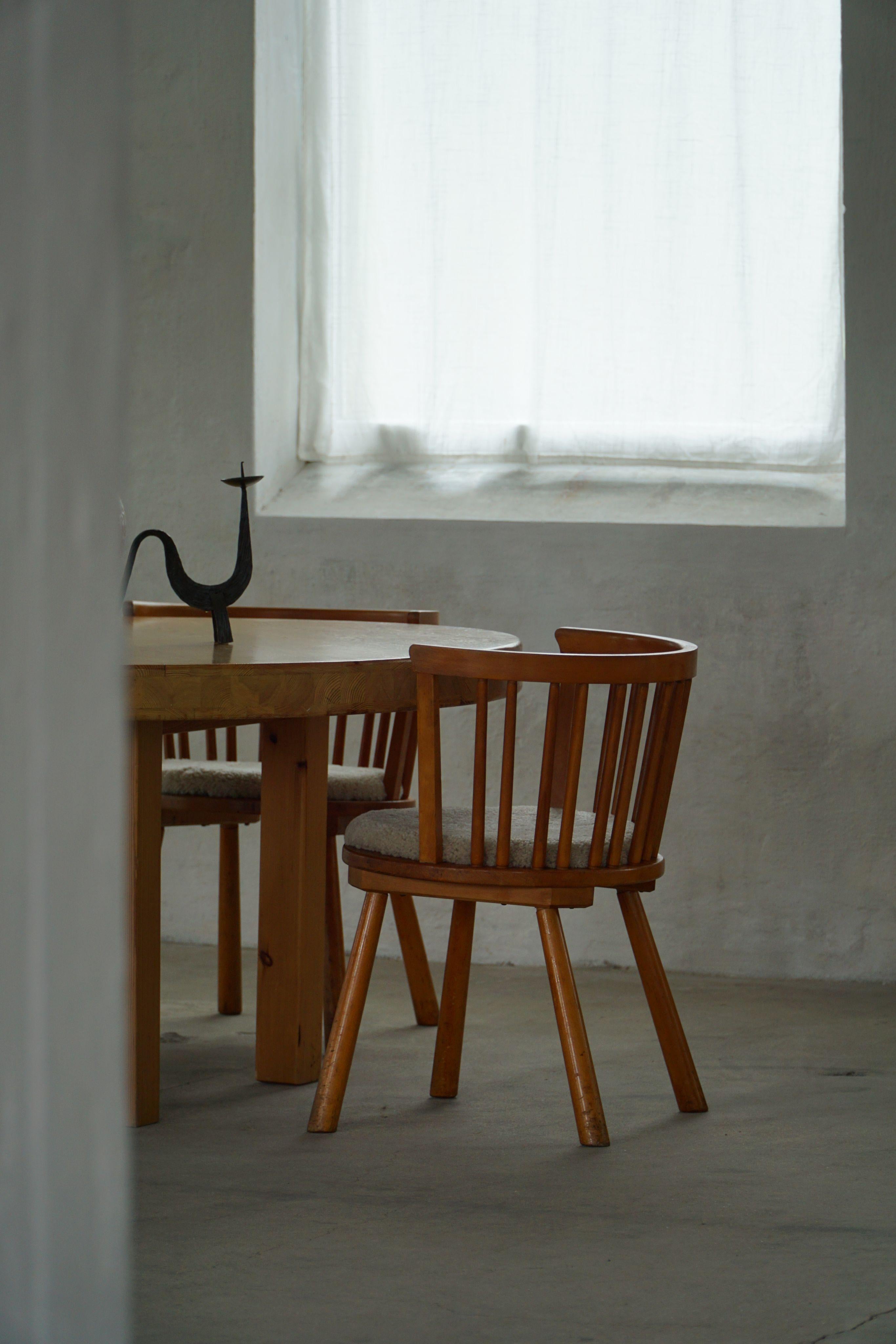 Ensemble de 4 fauteuils modernes suédois dans le style d'Axel Einar Hjorth, années 1930 en vente 10