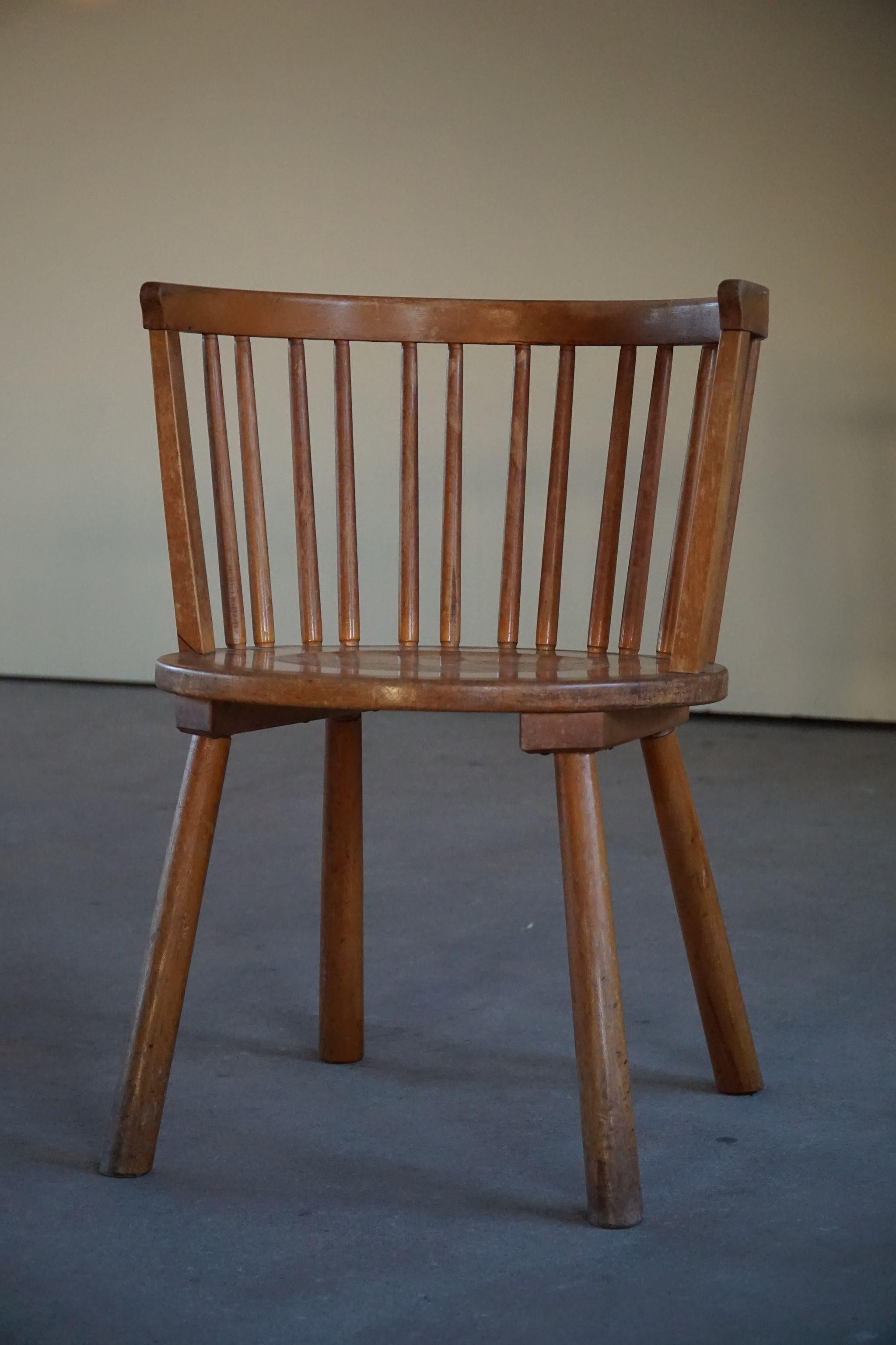 20th Century Swedish Modern Set of 4 Armchairs in the Style of Axel Einar Hjorth, 1930s For Sale